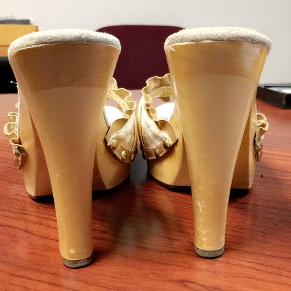 STEVE MADDEN CRUCIAL PLATFORM OPEN TOE SHOES 6.5 - Picture 4 of 6